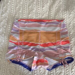 lululemon athletica Multicolor Striped Athletic Shorts